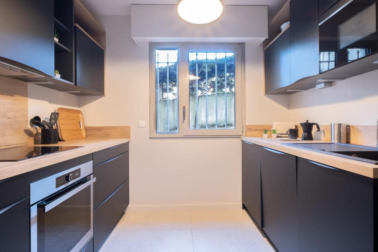 3P Garden-Level Apartment Residence With Pool Канны Экстерьер фото